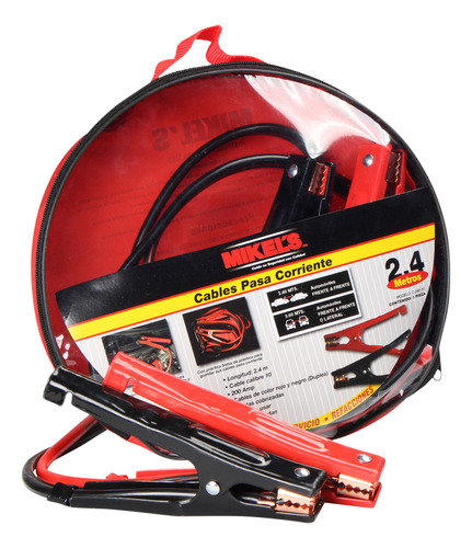 Cables Pasa Corriente, 3.6 Mts, 240 Amp, Calibre 8