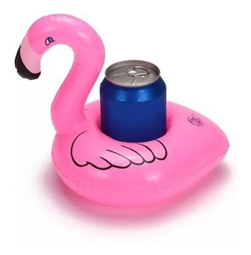 17 Flotadores Flamingo Portavasos Inflable Piscina Party 