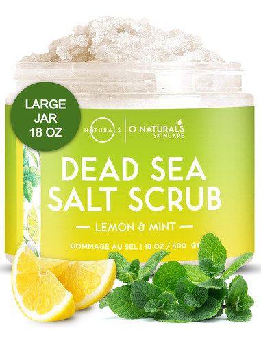 O Naturals Exfoliante Aceite De Limon, Sal Del Mar Muerto, E