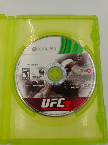 Ufc: Undisputed 3 | Xbox 360 (Reacondicionado)