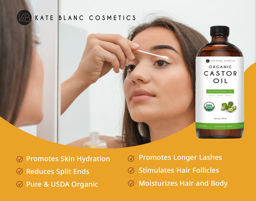 Paquete De Aceite De Ricino Que Envuelve Kate Blanc Cosmetic