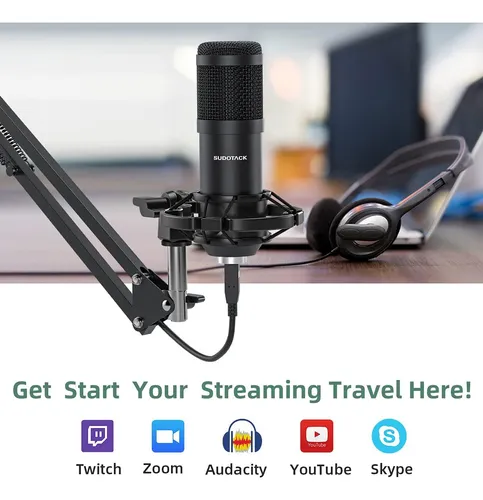 Micrófono De Pc Sudotack Usb Streaming Podcast, 192 Khz/24 B