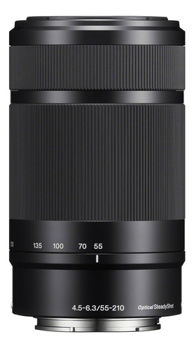 Lente Objetiva Sony E 55-210mm F/4.5 6.3 Oss Preta Sel55210a