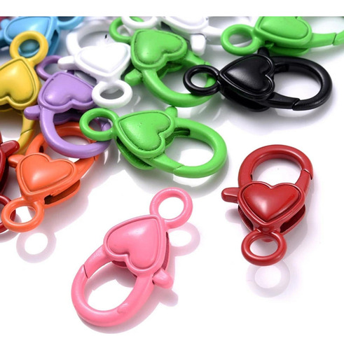 100 Piezas De Plástico Colorido Broche De Langosta Llavero