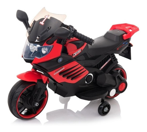 Mini motocicleta eléctrica motorizada para niños, cargador de color rojo, voltaje 110 V/220 V