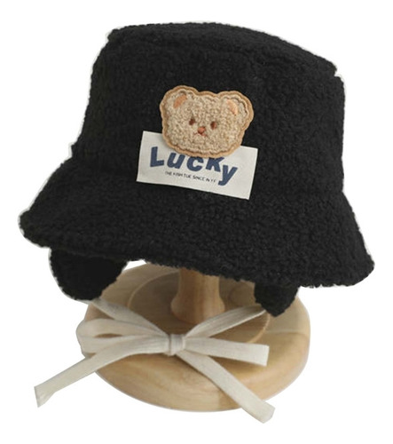 Gorro De Pescador De Lana De Cordero (bk) Bear Para Niños, C