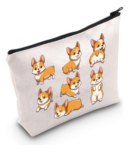 Divertido Corgi Cosmético Maquillaje Bolsa Corgi Propietario