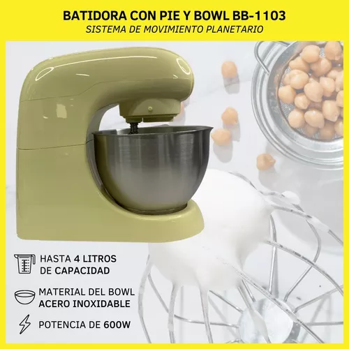 Batidora con Pie y Bol BB-1103 (amarilla) - Yelmo