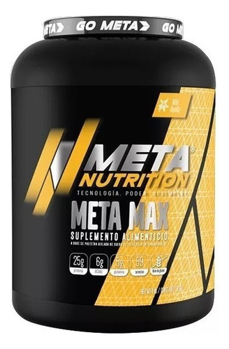 Proteina Meta Nutrition Meta Max 4 Libras Proteina Aislada Sabor Power chocolate