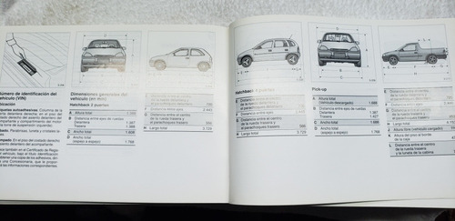 Manual Del Propietario De Guantera Chevrolet Corsa Original