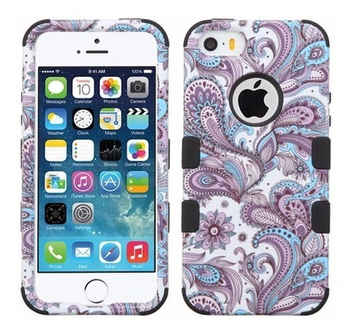 Funda Uso Rudo iPhone 5s /5 /iPhone SE Flores Envío Gratis