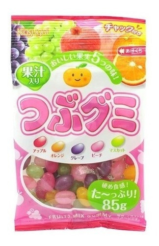 Imagen 1 de 1 de Tsubu Gummy Fruta, Kasugai, 85 G