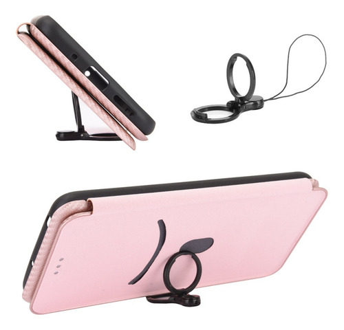 Funda Tipo Cartera De Poliuretano De Fibra De Carbono Para X