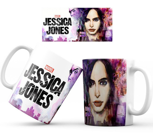 Mug Taza Jessica Jones Superheroe Marvel 002