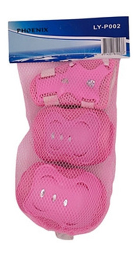 Set De Protección De Patín Infantil Jindun Rosado