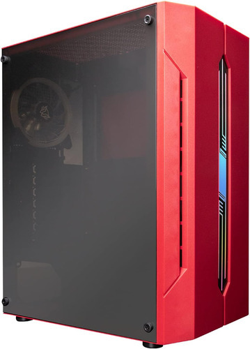 Gabinete Gamer Balam Rush Cyclops Gsx5000 Atx 1 Fan Rojo