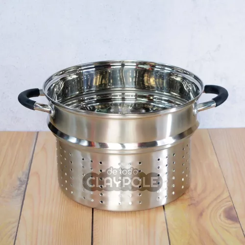 Olla Colapasta Vaporera 3 En 1 5 L Acero Inoxidable — Hudson Cocina