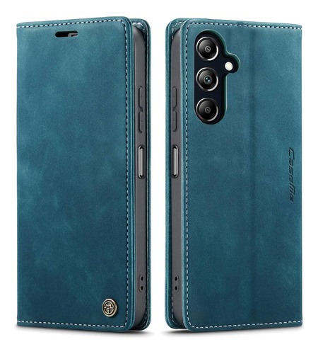 Funda Tipo Billetera Con Tapa Para Samsung Galaxy A16 5g(2024), Funda Tipo Libro Magnética De Cuero Con Tarjetero,