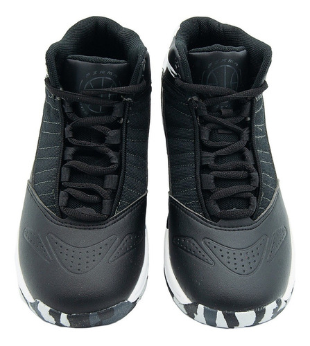 Tenis Pirma Basketball Caballero Negro Suela Colores 25-30