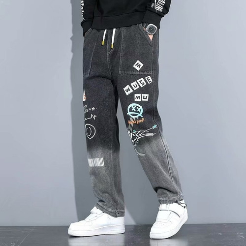 Jeans Cargo Para Hombre Hip Hop Casual Streetwear