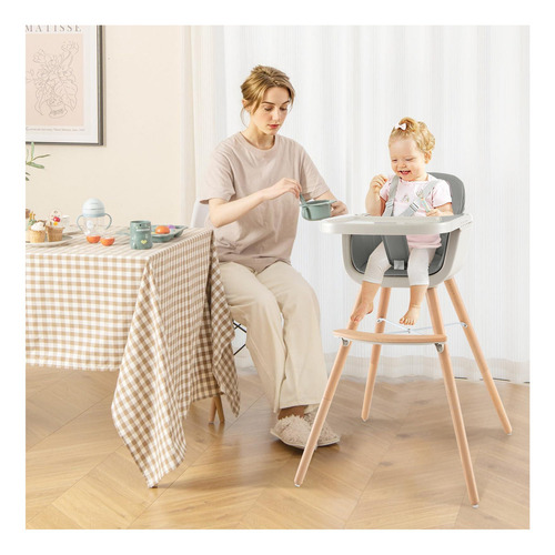 Silla Alta Glacer, Sillas Altas De Madera Convertibles 3 En