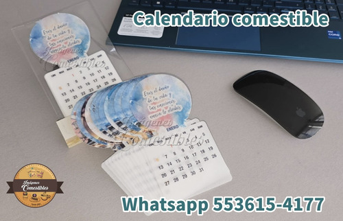 Calendario Comestible Elaborado Con Oblea Comestible