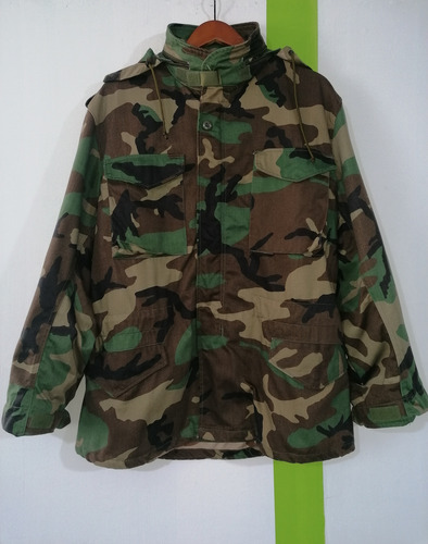 Chamarra Militar Us Army M-65 Woodland M-reg. Americano (Usado)
