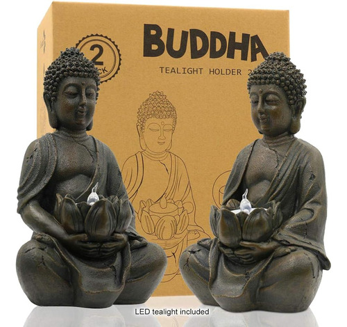 ~? Goodeco Meditating Buddha Estatua Estatuilla Sitting Scul