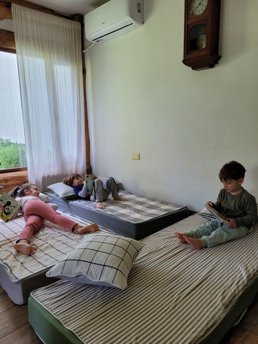 Sillon Pijamada Party Colchones Playroom - Envio Gratis 3 Colchones Rayado