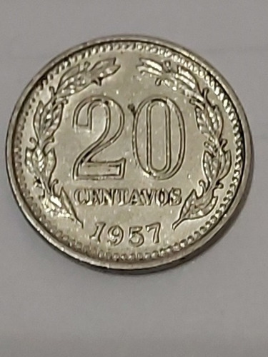 Moneda Argentina 20 Centavos 1957