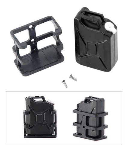 Rc Tank Simuled Oil Can 1:10 Para Scx10 Accesorios De Negro