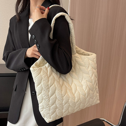 Bolsos Acolchados Para Mujer Con Hilo De Bordar De Nylon, To