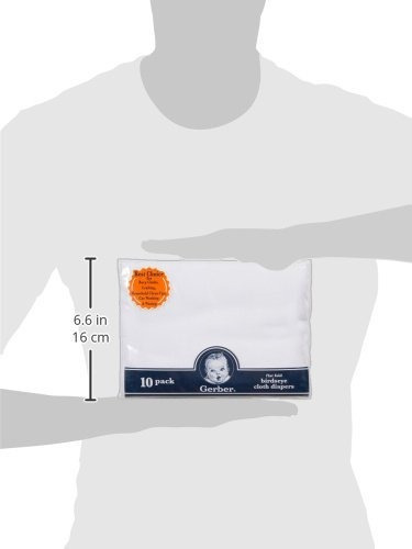 Pañales De Tela Gerber Birdseye Flatfold 10 Unidades