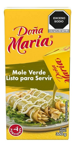 Mole Doña María Verde Listo Para Servir De 360 G