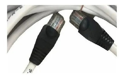 Cable De Red Utp Categoria 6 Blanco De 3 Metros