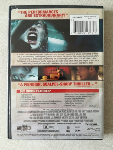 Hard Candy - Excelente Film Ellen Page - Dvd Importado