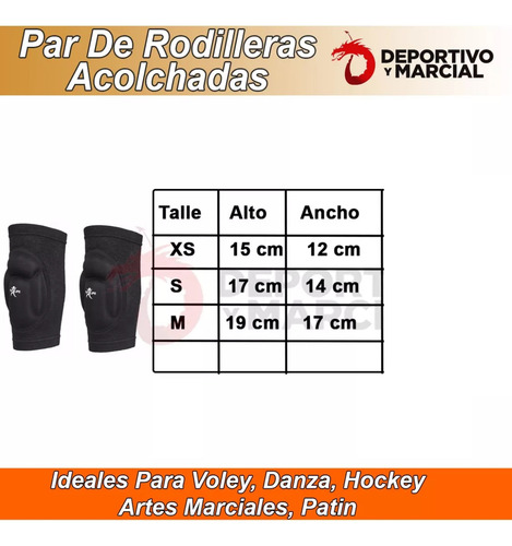 Par De Rodilleras Acolchadas Ez Life Danza Voley Patin Basqu