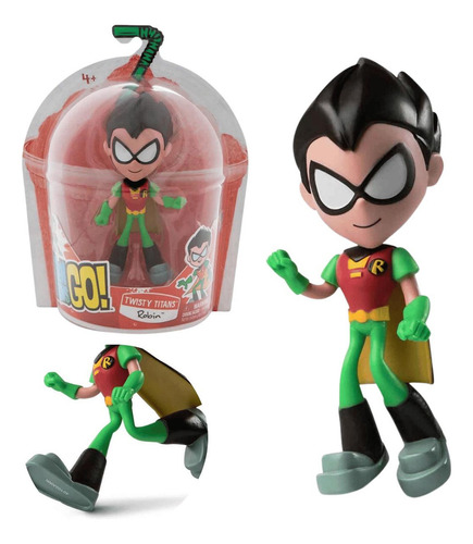 Muñeca articulada Robin, 12 cm, Teen Titans In Action Sunny 4032
