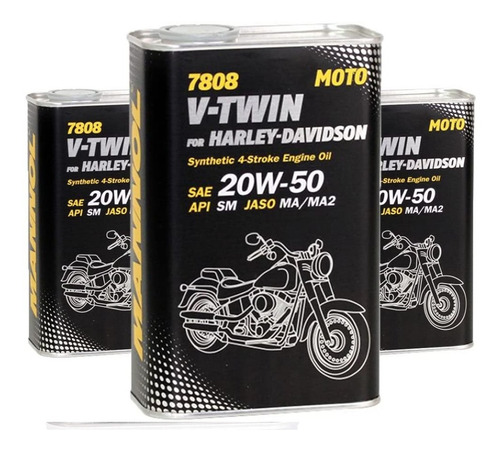 Aceite Mannol V- Twin For Harley Davidson 20w50 Sintetico