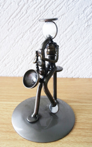Figura De Saxofonista/ Escultura Saxofonista/ Músico