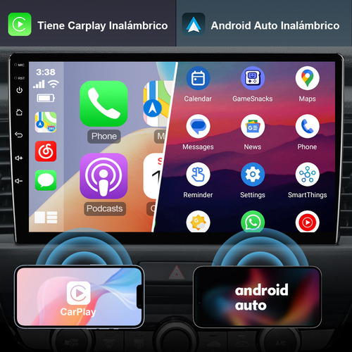 Estéreo Carplay 2+32gb Para Toyota Camry 2012-2014 Gps Wifi