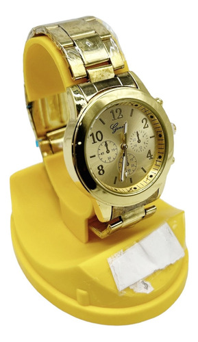Lote X 2 Relojes De Mujer Geneva Dorado Plateado Rosa Gold