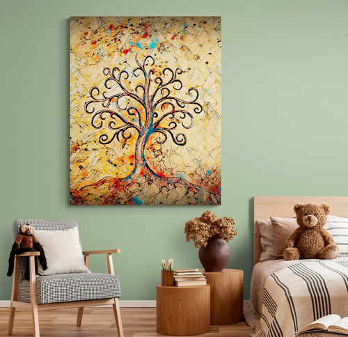 Cuadro En Lienzo Tayrona Store Arbol De La Vida 001 80x100cm