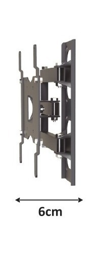 Imagen 4 de 7 de Soporte Tv Movil Doble Brazo Hasta 43 Distancia De 6 A 32cm