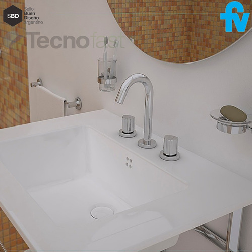 Griferia De Baño Fv Lavatorio Mesada Radal 207/c7 Cromado