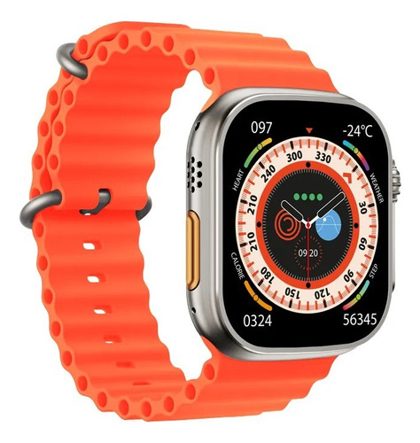 Smartwatch Reloj Foxbox Krypton Ip67 1.96' Bluetooth Naranja