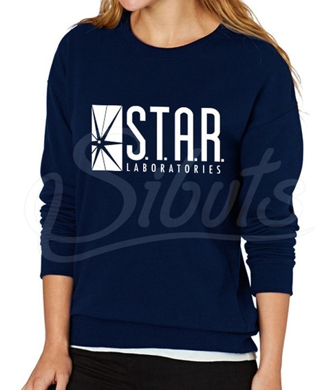 sudadera star labs mujer