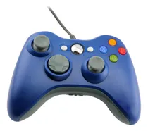Comprar Joystick Control Mando Para Xbox 360 Y Pc Cableado Azul
