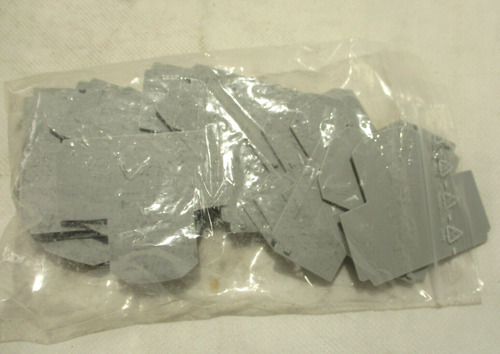 New Box Of 20 Allen-bradley 1492-ebjd4 End Barriers Gray Ccg