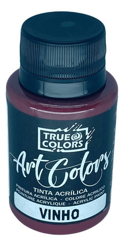 Tinta Acrilica Artcolors Artesanato True Colors 60ml - Cores Cor Vinho
